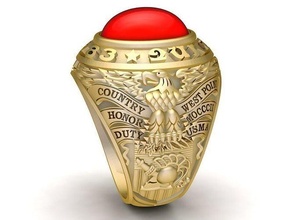 1983 estados unidos ejército anillo 930 joyería joya moda accesorios oro diamante hombre hombres unisexo diseño águila anillos 3d print model - Mito3D