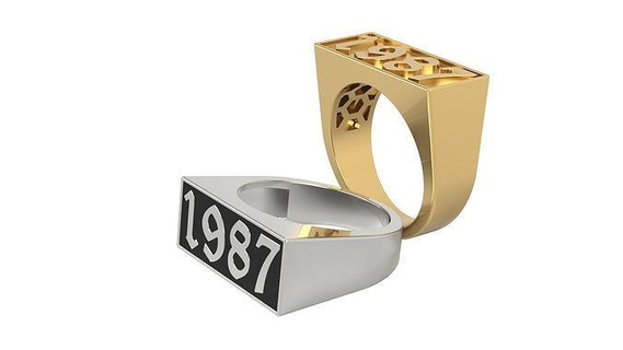 1987 squillare impostato galleria taglia 5 9 us oro argento stampabile gemma brillante gioielleria anelli regalo contento moda bellezza platino carati diamante diamant zaffiro 1986 3d print model - Mito3D