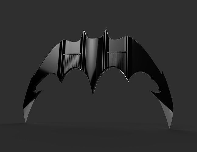 1989 batman batarang michael keton destek kopya gadget film nicholson joker oyunlar oyuncaklar 3D print model - Mito3D