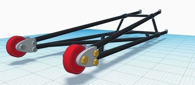 1 24 scale voss promod wheelie bars dragracing prostock racing modelcar hobby diy 3d print model - Mito3D