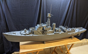 1 48 kale sınıf korvet rc model gemi askeri savaş araç donanma castleclass tekne i̇kinci dünya savaşı 3dprinted hobi kendin yap bensworx 3d print model - Mito3D