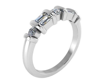 2-courner ring 1456 3d print model gold diamond pave jewelry silver manufacturing fashion design engagement gem printable sterling bracelet cuban earring necklace pendant rings bracelets 3d print model - Mito3D