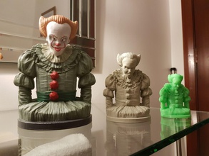 2017 3d imprimable modèle art le clown la sculpture sculptures caractère film tarentule haut détail scarey d'horreur zbrush sculpter inov3d buste pennywise 3d print model - Mito3D