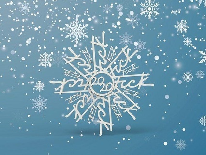 2020 fiocco neve Natale inverno albero decorazione pupazzo slitta ornamento vacanza arte santa claus bianca Casa arredamento 3d print model - Mito3D