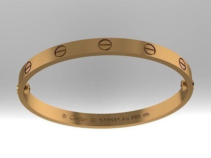 20 Taille bracelet bijoux or argent diamant bague imprimable gemme pendentif boucle d'oreille Collier anneaux mode conception sterling engagement bracelets 3d print model - Mito3D