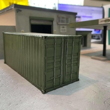 20ft shipping container 7mm scale o gauge model railway building printable industrial transport layout hobby diy 3d print model - Mito3D