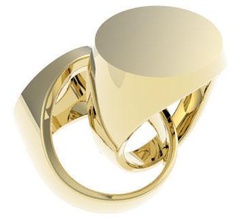 beyler 20mm mühür yüzük yüzükler gentsring yüzüğü sade yuvarlak halka takı mücevher tasarım 3ddesign 3d 3dp 3dprinting yazdırılabilir erkek altın 3d print model - Mito3D