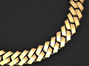 21 mm kubanisch Quadrat Verknüpfung Kette Halskette Miami Monaco Armband Gliederkette Gold Silber Juwel Schmuck 3dprint druckbar Diamant Chocker Luxus HipHop 3d print model - Mito3D