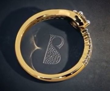 229 female ring earrings kolco sergi dlya pechati 3dmodel printable sterling fashion jewelry rings 3D print model - Mito3D