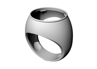 25 jóias ouro de prata cabushone anel da forma sterling jóia casamento printable diamante pedra moda beleza anéis 3d print model - Mito3D