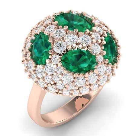 26 female ring earrings kolco sergi dlya pechati 3dmodel printable sterling fashion jewelry rings 3D print model - Mito3D