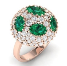 26 female ring earrings kolco sergi dlya pechati 3dmodel printable sterling fashion jewelry rings 3d print model - Mito3D