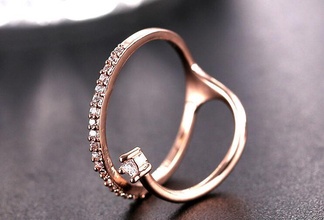281 female ring earrings kolco sergi dlya pechati 3dmodel printable sterling fashion jewelry rings 3d print model - Mito3D