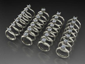 28 solitario anelli 0 75 ct gioielli di lusso preziosi accessorio fidanzamento gemma gioiello stampabile anello diamanti moda engagem brillante e bellezza pack disco platino brillant oro 3d print model - Mito3D