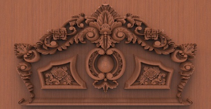 2 antiqe letto intaglio desing di soccorso formato legno carve mobili art antiquariato casa 3d print model - Mito3D