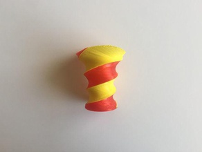 2 couleur spirale vase 9c doublestrusion dualextrusion décor ménage accessoires maison 3d print model - Mito3D