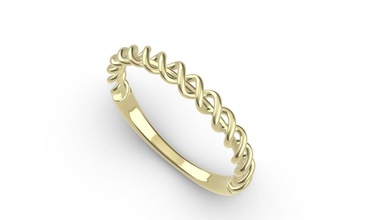 2 fashion ring jewelry gold luxury decoration printable rings 3d print model - Mito3D