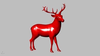 2 models reindeers stl verified jewellery jewelry printable prototyping 3d cad stylish design product reindeer deer toy sports home decor interior wall decoration house accessories 3d print model - Mito3D