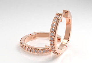 2 pezzi orecchino gioielli aerring aerrings moda diamante i diamanti oro gioiello accessori accessorio la pietra gli orecchini 3d print model - Mito3D