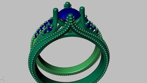 2 yüzükler nişan gölge grup stl doğrulandı mücevher takı yazdırılabilir elmas yüzük moda prototip oluşturma 3d cad şık tasarım modaya uygun cazibe mühür tasarımcı Beyan hafif Metin düğün kolye 3d print model - Mito3D