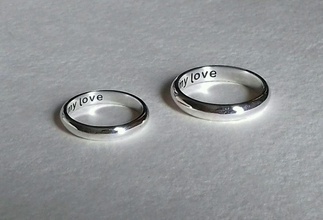 2 anelli di nozze stl moda matrimonio weddingrings amore gioielli stampabile vari modelli altri 3d print model - Mito3D