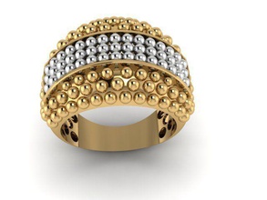 2mm perle anello gioielli cordone oro filo diamante argento gemma stampabile di fidanzamento matrimonio la sterlina gioiello moda diamanti engagem e bellezza cad anelli 3d print model - Mito3D