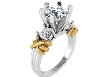 3 stone squillare 1609 oro diamante spianare gioielleria argento produzione moda design Fidanzamento gemma stampabile sterlina braccialetto cubano orecchino collana pendente anelli 3d print model - Mito3D