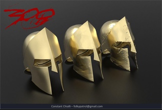 300 - spartan helmets games-toys sparta helmet zack snyder frank miller warrior games toys other 3d print model - Mito3D