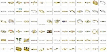 300 senhoras pulseiras jcd joia render joalheria moda ouro prata diamante imprimível noivado casamento jóias platina cafajeste beleza precioso 3d print model - Mito3D