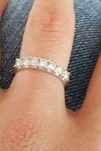 309 female ring earrings kolco sergi dlya pechati 3dmodel printable sterling fashion jewelry rings 3d print model - Mito3D