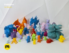 30 lowpoly pokemon games-toys generation one pokemon collection set gen 1  first lowpoly low poly faceted low poly pikachu gyarados mewtwo charizard blastoise venosaur games toys games toys mewtwo 