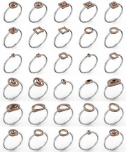30 ring soliter bezel woman set jewelry rings womanring platinum silver gem brilliant gold diamond sterling engagement fashion beauty earring bracelet 3d print model - Mito3D