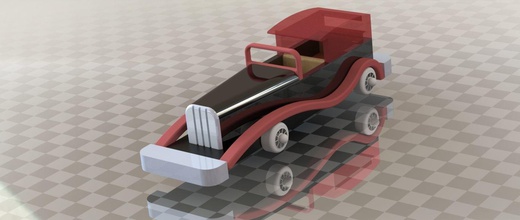 30'lu araba oyun-oyuncak 30 eski klasik cad solidworks oyunlar oyuncaklar oyuncak oyunları 3d print model - Mito3D