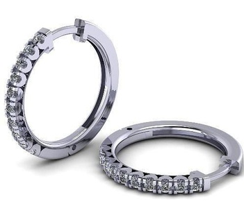 320 pendientes anillo Kolco sergi dlya pechati 3dmodel imprimible libra esterlina Moda joyería joya 3d print model - Mito3D