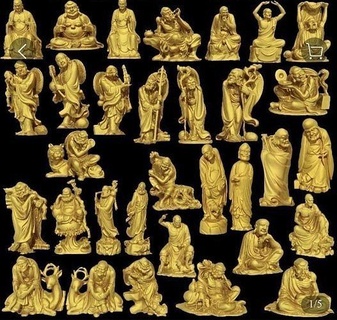 32lahan-china-buddha printable furniture buddha lahan 32 art mathematical 3d print model - Mito3D