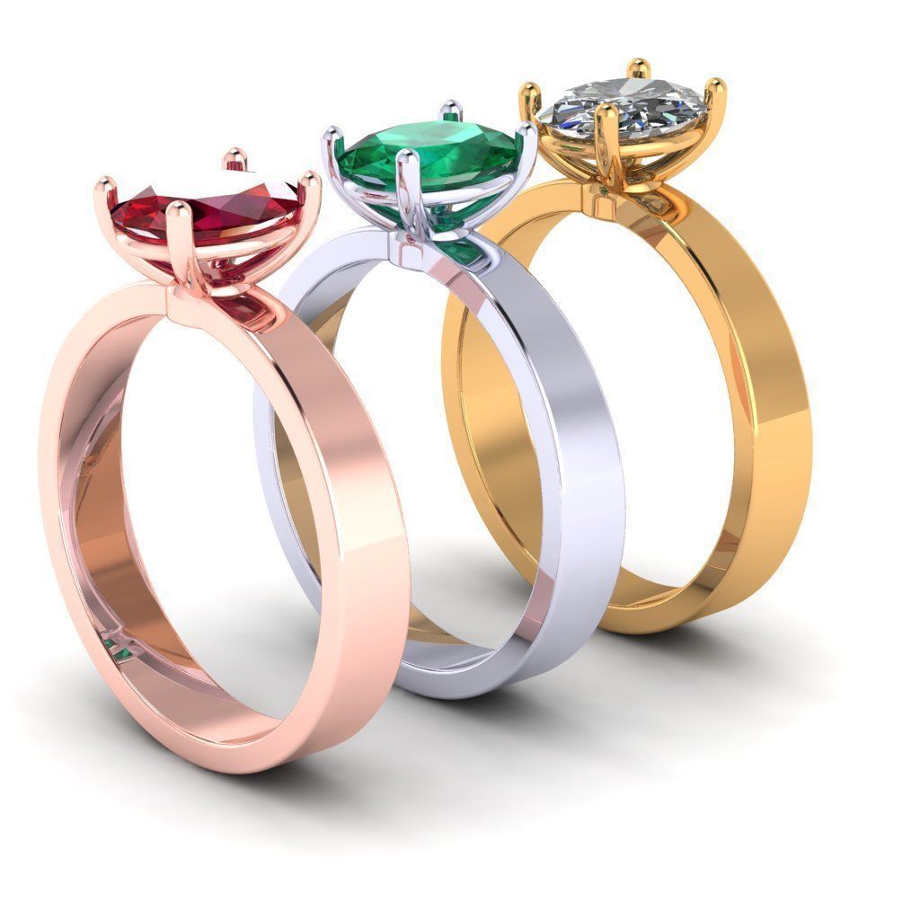 330 female ring earrings kolco sergi dlya pechati 3dmodel printable sterling fashion jewelry rings 3D print model - Mito3D