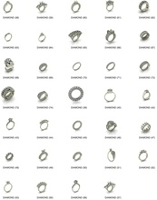35 neueste einzigartig Designs Diamant Ring Damen 3dm Einzelheiten Schmuck Gold Silber Juwel Mode Engagement Solitär Frauenjeweley 3d print model - Mito3D