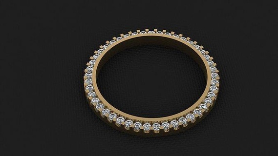 36mm Rolex compatible diamant facette 2ct bijoux or luxe gemme rond brillant imprimable regarder argent platine conception l'horloge bijou montre bracelet Suisse perpétuel 3d print model - Mito3D