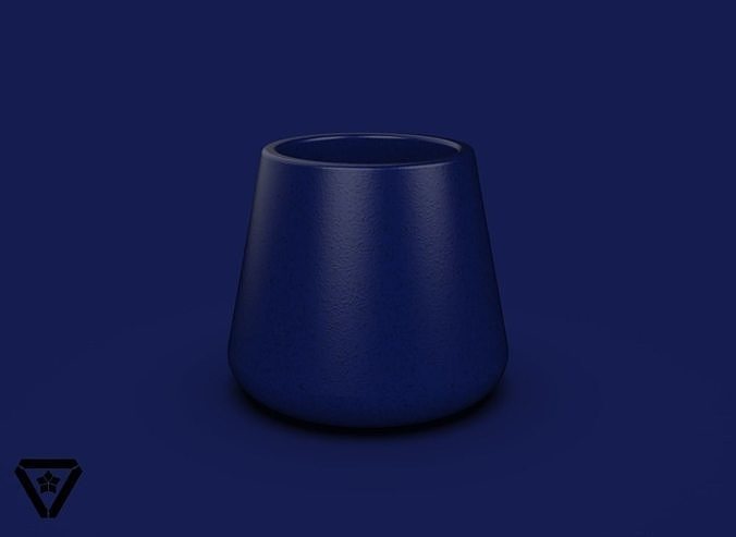 37 Zylinder geometrisch Pflanzer Topf v4 Elisa Container Geometrie Bonsai Vase 3dprint Kunst Glas Haus Dekor 3D print model - Mito3D