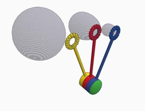 3 bulle ventilateur savon l'eau amusement jouets jeux 3d print model - Mito3D