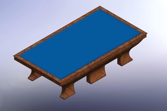 3 Yastık bilardo masa model turnuva boyutları gökyüzü havuz Bilardo masası 3cushion oyun spor tasarım iç hobi kendin yap 3d print model - Mito3D