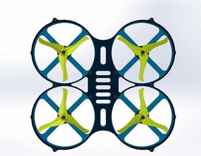3 pouce drone 3d impression fpv avion extérieur amusement conception 3inch hélice loisir diy électronique quad quadcopter hexacoptère 5inch dji hélicoptère 3d print model - Mito3D