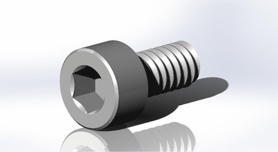 3 mm long socket head screw screws mechanical parts hobby diy 3d print model - Mito3D