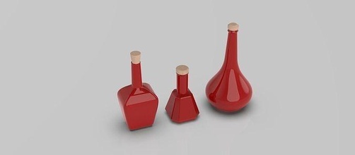 3 skyrim pociones botella poción videojuego juego pla resina impresión desplazarse 3d juegos juguetes 3d print model - Mito3D