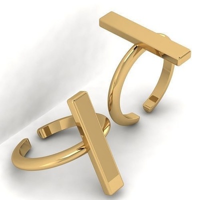 3d model mode einfach ring gold silber roségold luxus schmuck hell kleidung platin ulme rubin wertvoll dekoration symbol juwel armreif diamant brillant ringe 3d print model - Mito3D