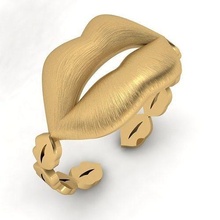 3d model lábios anel ouro prata Rosa platina joalheria imprimível jóia jóias Casamento gema noivado diamante moda arte Projeto modelo matriz rinoceronte argolas 3d print model - Mito3D