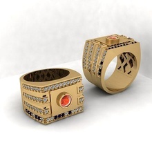 3d model anillo joya joyería oro plata imprimible boda compromiso moda modelo diseño matriz rinoceronte diseñador anillos 3d print model - Mito3D