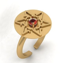 3d model şeytani yüzük altın gümüş Altın gül platin takı yazdırılabilir mücevher düğün nişan elmas moda Sanat tasarım matris gergedan yüzükler 3d print model - Mito3D