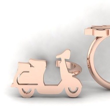 3d model vespa anel ouro prata Rosa platina joalheria imprimível jóia jóias Casamento gema noivado diamante moda arte Projeto modelo matriz rinoceronte argolas 3d print model - Mito3D