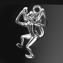 3d-monkeys 002 jewelry monkey chimpanzee savannah africa pendants 3d print model - Mito3D